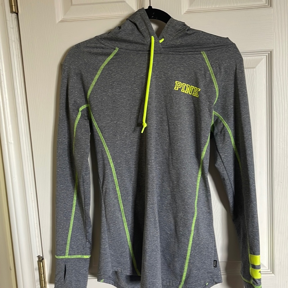 Grey jacket from pink